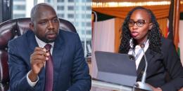 Interior Cabinet Secretary Kipchumba Murkomen and LSK President Faith Odhiambo